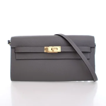 Hermes Gris Meyer Epsom Kelly Classique To Go Wallet