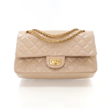 Chanel Reissue 226 Beige Patent Aged Calfskin