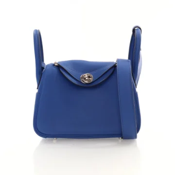 Hermes Bleu De France Swift Mini Lindy