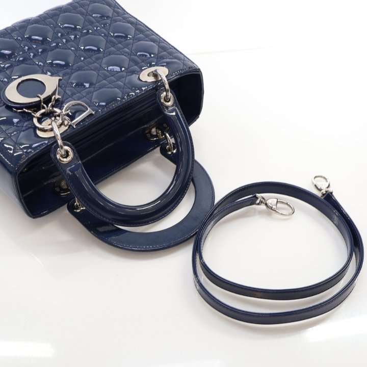 Dior Medium Patent Lady Dior - Luxe Du Jour
