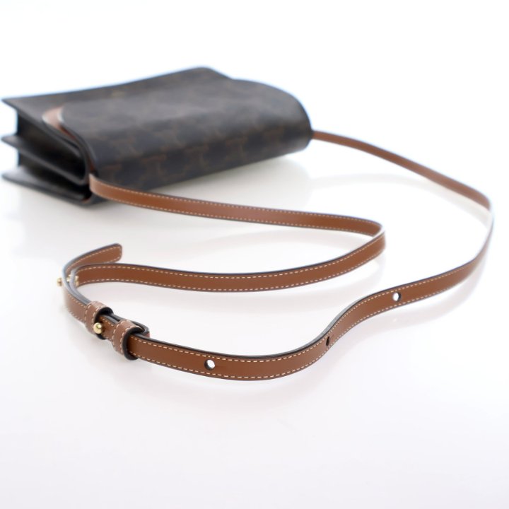 Celine Triomphe Canvas Wallet On Strap Luxe Du Jour