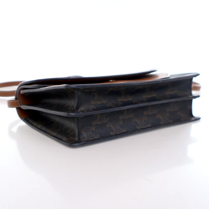 Celine Triomphe Canvas Wallet On Strap - Luxe Du Jour