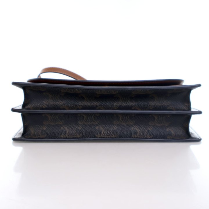 Celine Triomphe Canvas Wallet On Strap - Luxe Du Jour