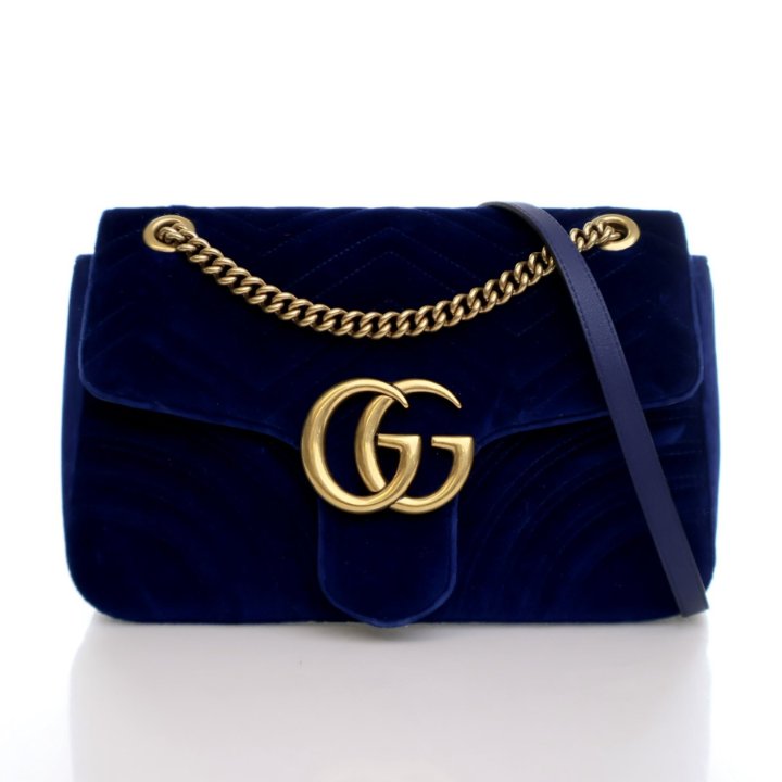 Marmont Flap Marmont Velour Gucci Gucci Medium Velvet Marmont Flap - Main Image