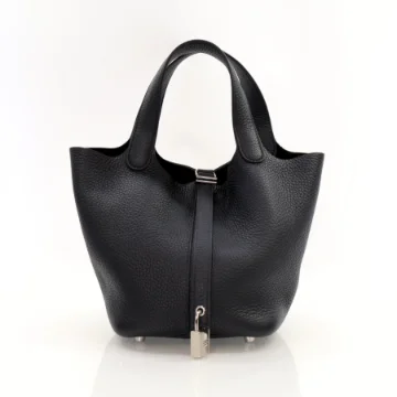 Hermes Noir Clemence Picotin Lock 18