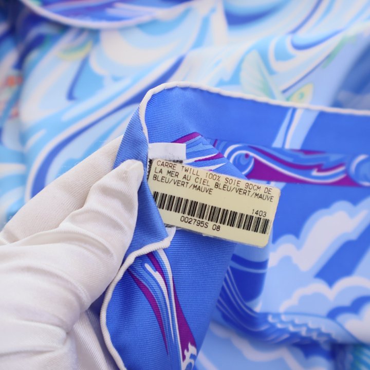 Hermes La Mer Au Ciel Silk Scarf 90 - Luxe Du Jour