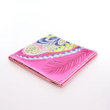 Hermes Plumes en Fete Silk Scarf 90