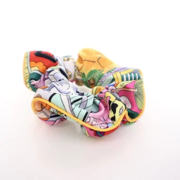 Hermes Silk Chouchou Claudia Imprimee Scrunchie