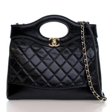 Chanel Mini Black Crumpled Calfskin 31