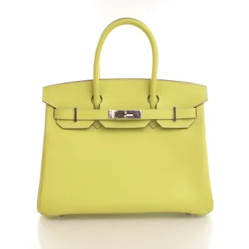 Hermes Lime Epson Candy Birkin 30 Sellier