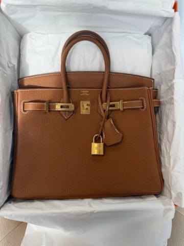 Hermes Birkin 25 Gold Togo
