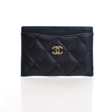 Chanel Black Caviar Classic Card Holder