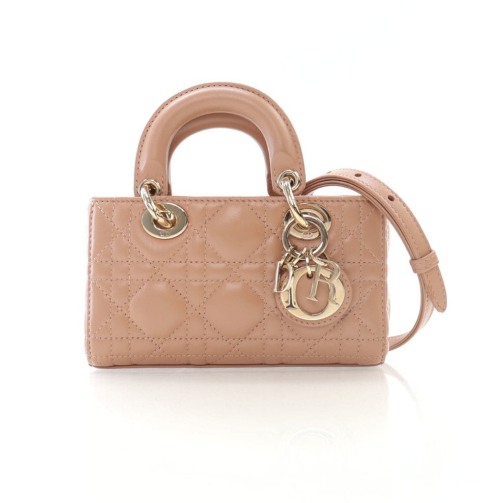 SMALL LADY D-JOY 22 ROCK GRAY LAMBSKIN