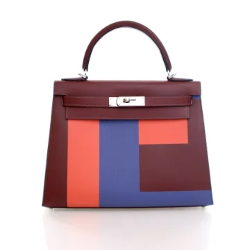 Hermes Rouge H Sombrero Kelly Lettre 28