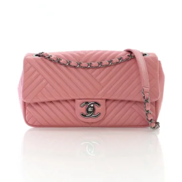 Chanel Medium Pink Lambskin Crossing Flap Bag