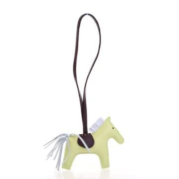 Hermes Jaune Bourgeon Milo Lambskin Rodeo Charm PM