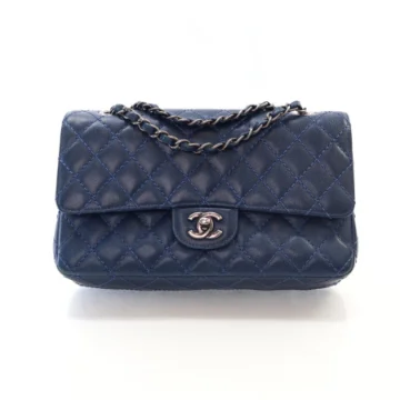 Chanel Navy Blue Caviar Classic Double Flap Bag