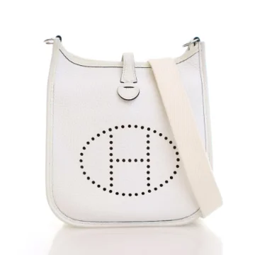 Hermes New White Clemence Evelyne TPM
