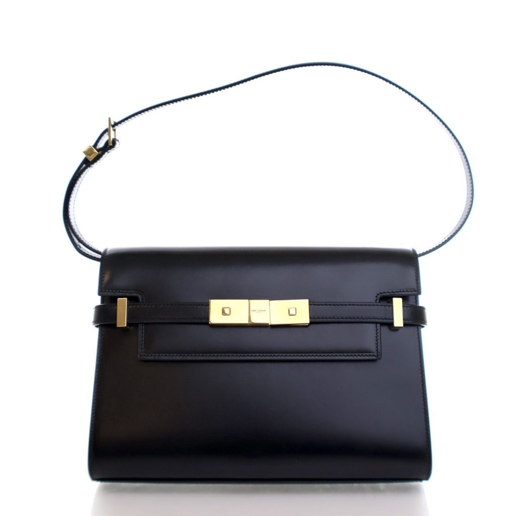 Saint Laurent Small Leather Manhattan Shoulder Bag - Luxe Du