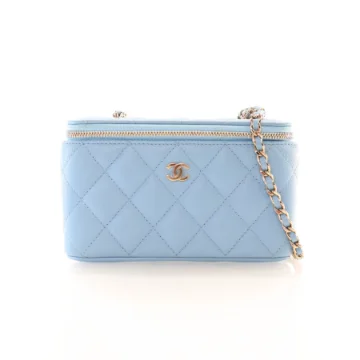 Chanel Small Blue Caviar Vanity Case