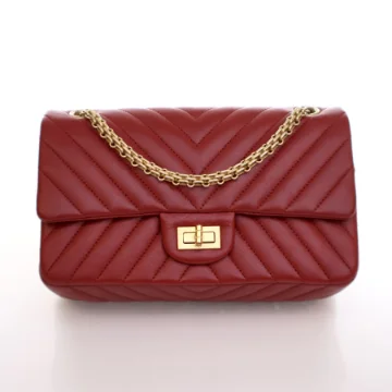 Chanel Medium Red Calfskin Reissue 225