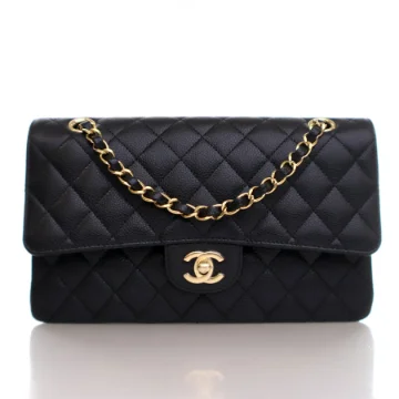 Chanel Medium Black Caviar Classic Double Flap Bag