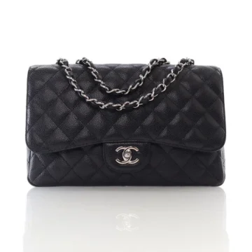 Chanel Jumbo Black Caviar Classic Single Flap