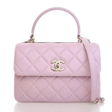 Chanel Medium Pink Lambskin Trendy CC Top Handle