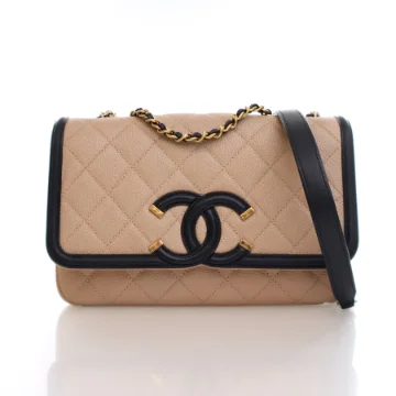 Chanel Small Caviar CC Filigree Flap Bag