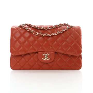 Chanel Jumbo Red Classic Double Flap Bag