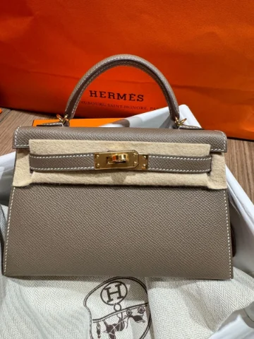 Hermes Mini Kelly Etoupe