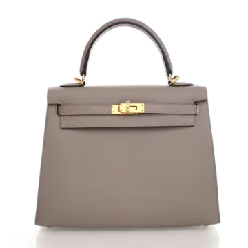 Hermes Gris Asphalt Epsom Kelly Sellier 25
