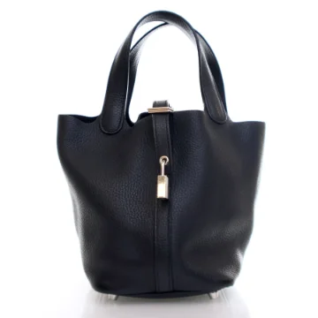 Hermes Black Clemence Picotin Lock 18