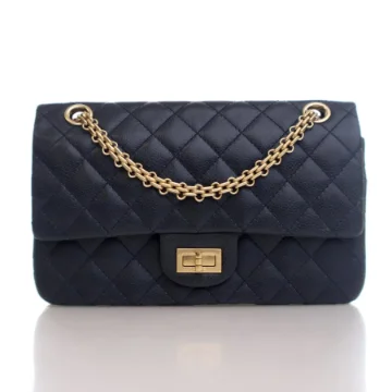 Chanel 225 Blue Caviar Reissue