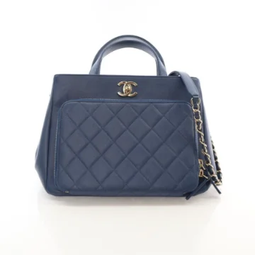 Chanel Small Blue Caviar Affinity Tote