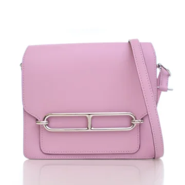 Hermes Mauve Sylvestre Swift Sac Roulis Mini