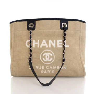 Chanel Small Beige Deauville Tote