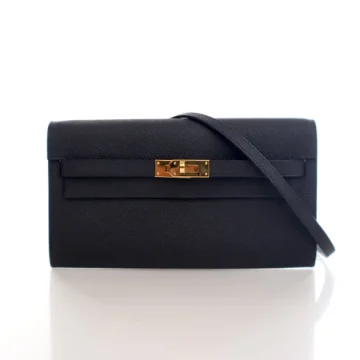 Hermes Black Epsom Kelly To Go Wallet