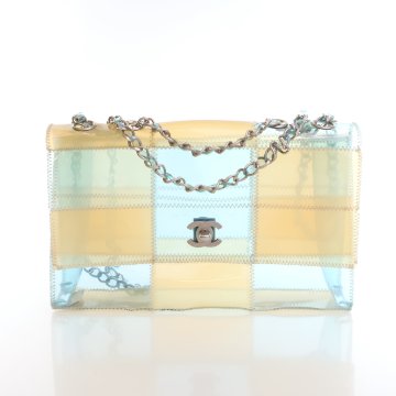 【ヴィンテージ】Rank:S☆Chanel Blue Series20 Medium Flap Bag 20S Blue Caviar Quilted Classic Flap Medium Light Gold
