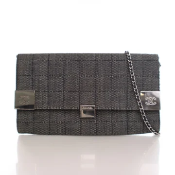 Chanel Vintage Denim Chocolate Bar Flap Bag