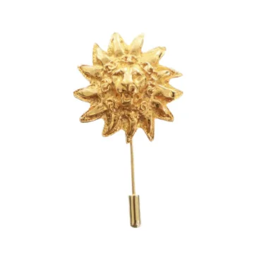 Chanel Vintage Lion Head Brooch