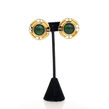 Chanel Vintage Gripoix Clip On Earrings