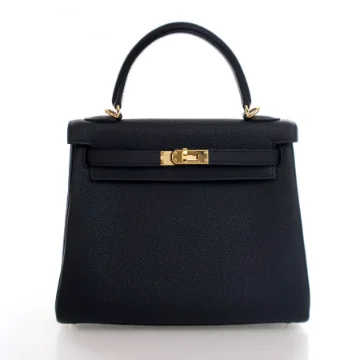 Hermes Black Togo Kelly 25