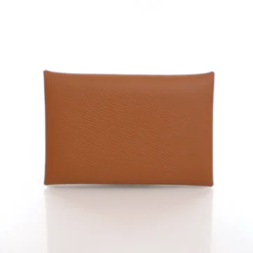 Hermes Gold Epsom Calvi Card Holder