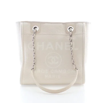 Chanel Small Beige Fabric Deauville Tote