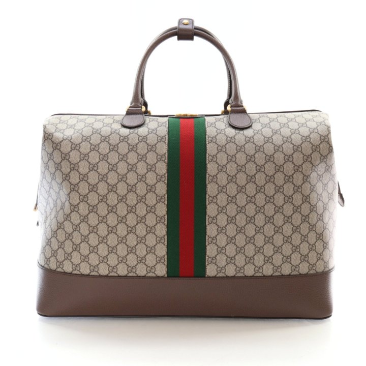 Gucci Medium GG Canvas Carry On Duffle Bag Luxe Du Jour