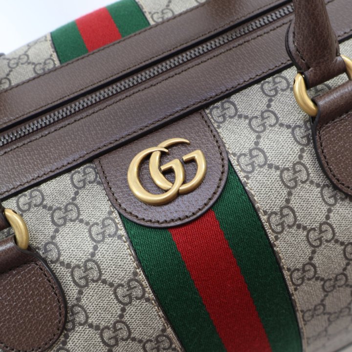 Gucci Medium GG Canvas Carry On Duffle Bag - Luxe Du Jour