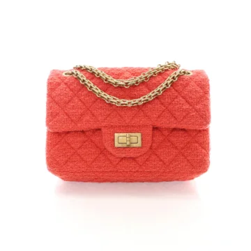 Chanel Mini 224 Pink Tweed Reissue Flap Bag