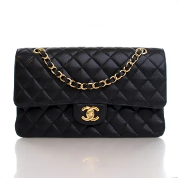 Chanel Medium Black Caviar Classic Double Flap Bag