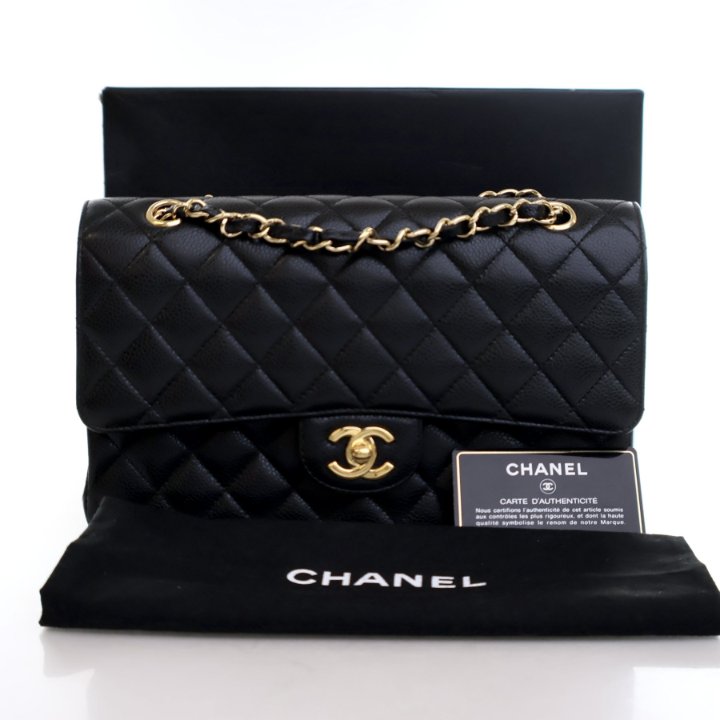 Chanel Medium Black Caviar Classic Double Flap Bag - Luxe Du Jour